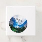 Rustikale Berge Landschaftliche Naturhochzeit Geschenkanhänger (Beispiel)