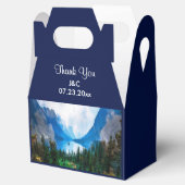 Rustikale Berge Landschaftliche Naturhochzeit Geschenkschachtel (Geöffnet)