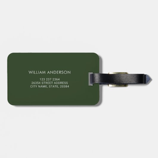 Rustikale Berge Personalisiert Gepäckanhänger (Rückseite horizontal)