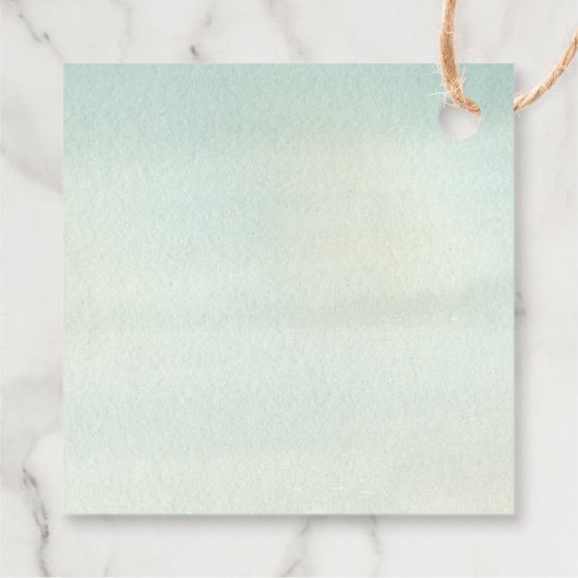 Rustikale Berge Themenwald im Freien Geschenkanhänger (Rückseite)