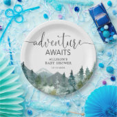 Rustikale Berge Themenwald im Freien Pappteller (Party)