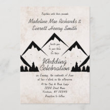 Rustikale Berge und Pinienbäume laden zur Hochzeit