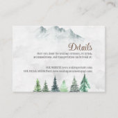 Rustikale Berge und Wälder Wasserfarbe Begleitkarte (Vorderseite)