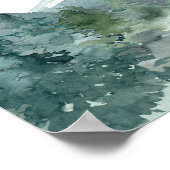 Rustikale Berge Wald Babydusche Begrüßungszeichen Poster (Ecke)