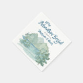 Rustikale Berge Wasserfarbenerlebnis Kinderdusche Serviette (Ecke)