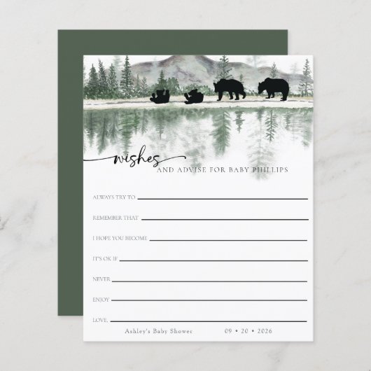 Rustikale Berge | Wünsche für Baby (Vorne/Hinten)