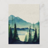 Rustikale Berggastdetails Begleitkarte (Rückseite)