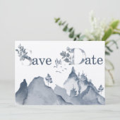 Rustikale Berghirsche - Termin vormerken Save The Date (Stehend Vorderseite)