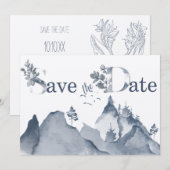 Rustikale Berghirsche - Termin vormerken Save The Date (Vorne/Hinten)