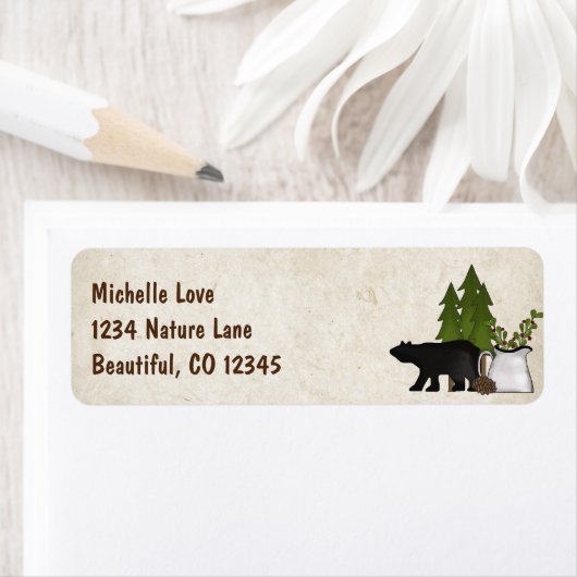 Rustikale Berglandadresse Silhouette (Insitu)