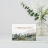 Rustikale Berglandschaft Besuchen Sie unsere Websi Begleitkarte (Stehend Vorderseite)