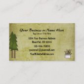 Rustikale Berglandschaft Silhouette Elche Visitenkarte (Rückseite)