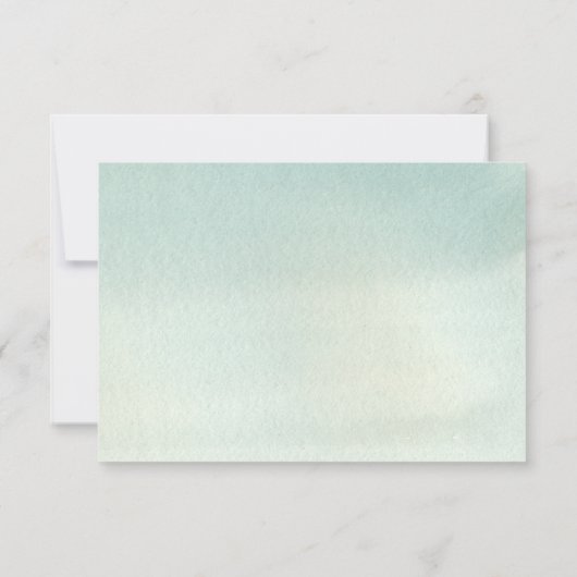 Rustikale Berglandwälder Hochzeit RSVP (Rückseite)