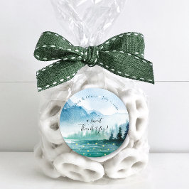 Rustikale Berglühnen Vielen Dank Runder Aufkleber