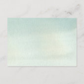 Rustikale Bergwaldbäume Empfang Begleitkarte (Rückseite)