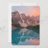 Rustikale Bergwaldskriptionen Einladung (Rückseite)