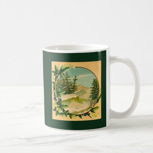 Rustikale Bergwelt Kaffeetasse (Rechts)