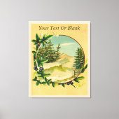 Rustikale Bergwelt Leinwanddruck (Vorderseite)