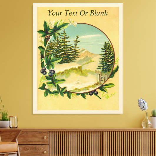 Rustikale Bergwelt Leinwanddruck (Insitu (Wohnzimmer))