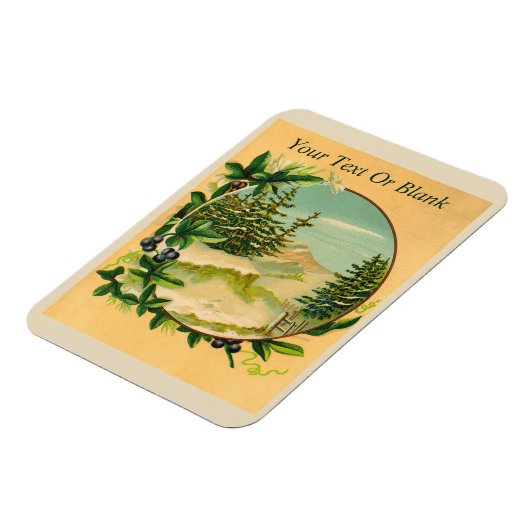 Rustikale Bergwelt Magnet (Linke Seite)