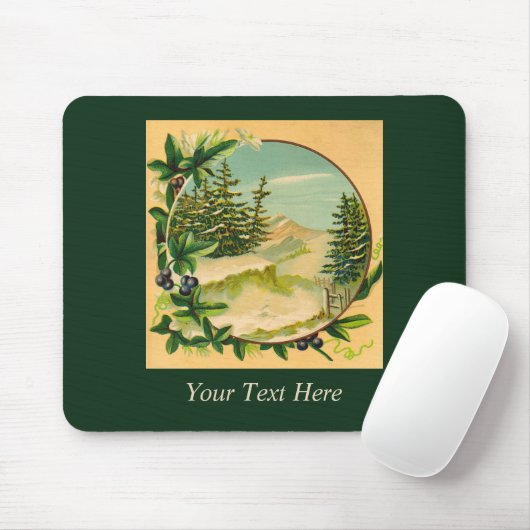 Rustikale Bergwelt Mousepad (Mit Mouse)