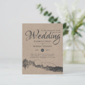 Rustikale Bergwelt Pinienbäume Hochzeit (Stehend Vorderseite)