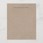 Rustikale Bergwelt Pinienbäume Hochzeit (Rückseite)