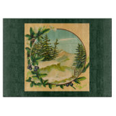 Rustikale Bergwelt Schneidebrett (Vorderseite)