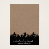 Rustikale Bergwelt Skyline Handmade Earring Displa (Rückseite)