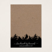 Rustikale Bergwelt Skyline Handmade Earring Displa (Vorderseite)