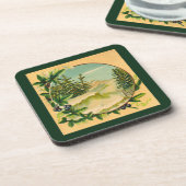 Rustikale Bergwelt Untersetzer (Linke Seite)