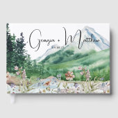 Rustikale Bergwildblume | Boho-Hochzeit Gästebuch (Vorderseite)