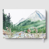 Rustikale Bergwildblume | Boho-Hochzeit Gästebuch (Rückseite)