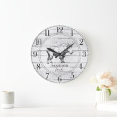 Rustikale Bergziege Name Großuhr Große Wanduhr (Zuhause)