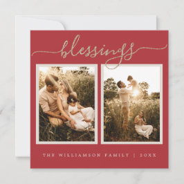 Rustikale Berries Weihnachtskarte Foto Weihnachten