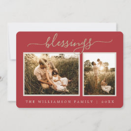 Rustikale Berries Weihnachtskarte Foto Weihnachten