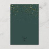 Rustikale Berries Winter Floral Empfang Begleitkarte (Rückseite)