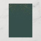 Rustikale Berries Winter Floral Empfang Begleitkarte (Rückseite)