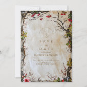 Rustikale Berry-Hochzeit im Herbst Save The Date (Vorderseite)