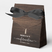 Rustikale Bestätigung Party Skriptkirche Kreuz Geschenkschachtel (Vorderseite)