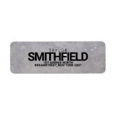 Rustikale Betonfarbe Spritzer Rücksendeadresse (Vorne)