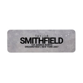 Rustikale Betonfarbe Spritzer Rücksendeadresse