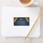 Rustikale Bezeichnung für Sonnenblumen Adressaufkleber (Insitu)