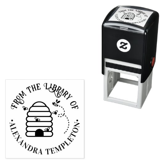 Rustikale Bienenvölker #1 Bibliotheksname Permastempel (Beispiel)