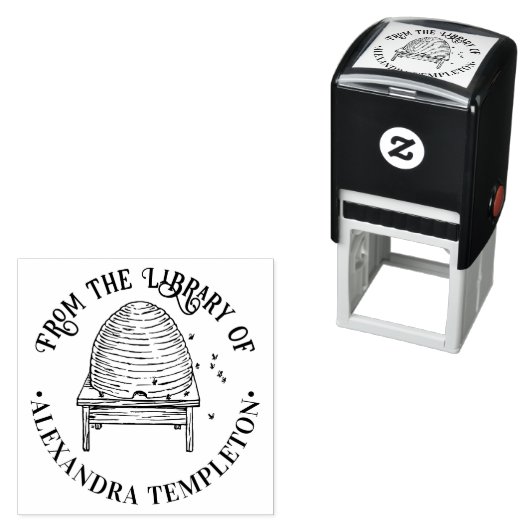 Rustikale Bienenvölker #2 Bibliotheksname Permastempel (Beispiel)