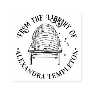 Rustikale Bienenvölker #2 Bibliotheksname Permastempel