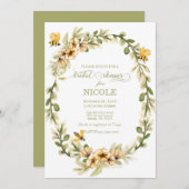 Rustikale Bienenvölkerdusche Einladung (Vorne/Hinten)