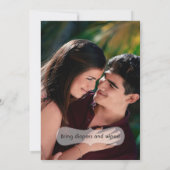 Rustikale Bier- und Windelmädchendusche Einladung (Rückseite)