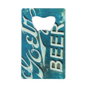 Rustikale Bierflasche Geldbeutel Flaschenöffner (Vorderseite)