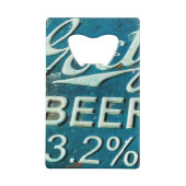 Rustikale Bierflasche Geldbeutel Flaschenöffner (Rückseite)
